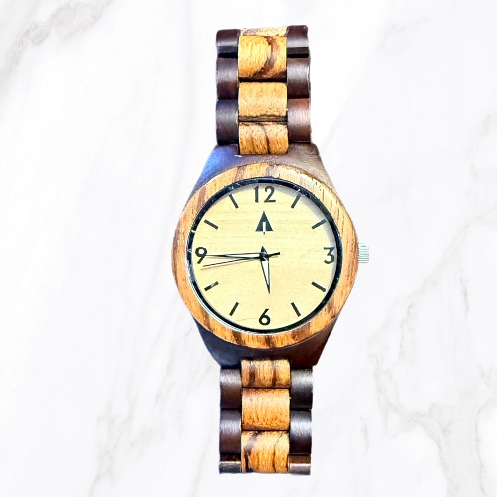 Treehut Men’s Wooden‎ Watch – Mixed Wood with Wooden Dial